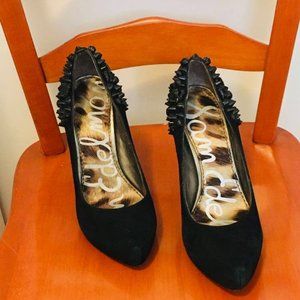 Hot Sexy Black Sam Edelman Spiked Heels